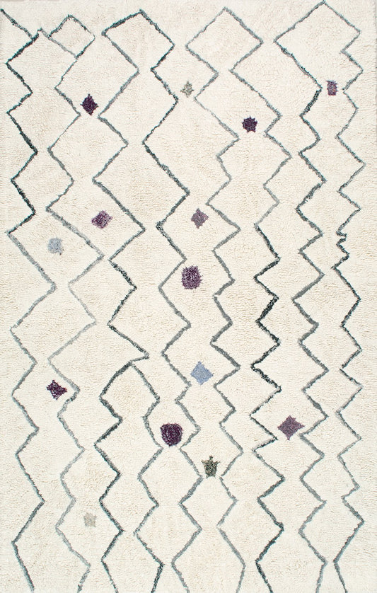 Nuloom Rugs - Hand Tufted Ninfa Moroccan Shag - Silver