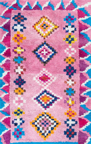 nuLOOM Rugs - Hand Tufted Arica Shaggy - Pink