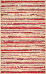 nuLOOM Rugs - Taina Braided Stripes - Red