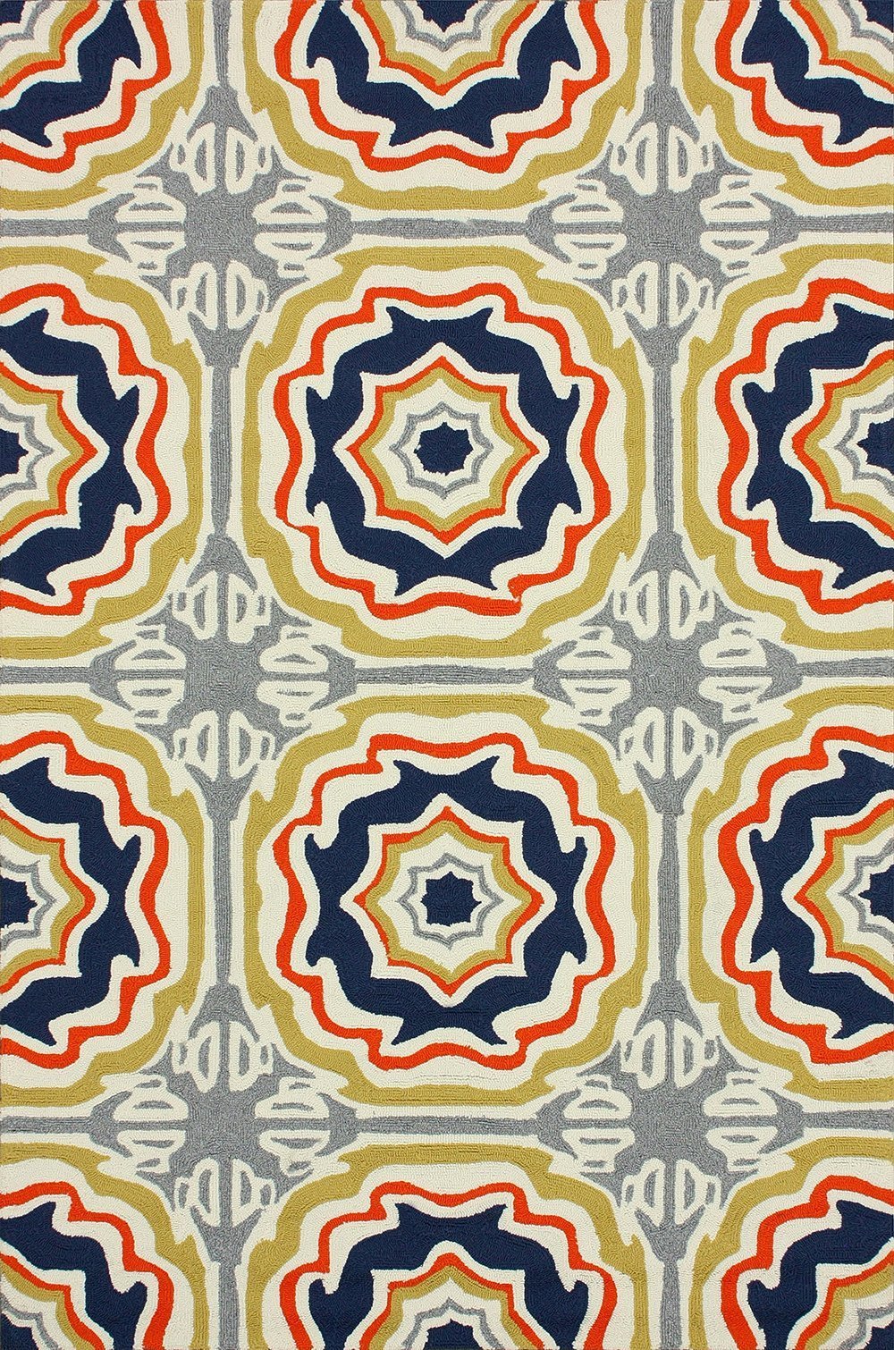 Nuloom Rugs - Hand Hooked Sevilla Tiles Indoor/ Outdoor Area Rug - Multi