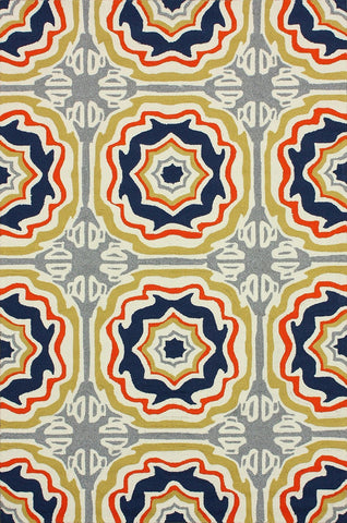 nuLOOM Rugs - Hand Hooked Sevilla Tiles Indoor- Outdoor Area Rug - Multi