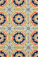 nuLOOM Rugs - Hand Hooked Sevilla Tiles Indoor- Outdoor Area Rug - Multi