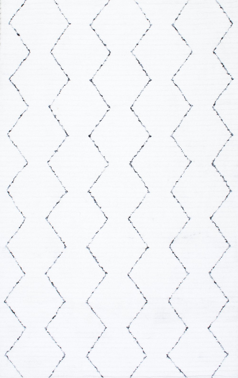 Alfombras nuLOOM - Sheilah tejida a mano - Blanco