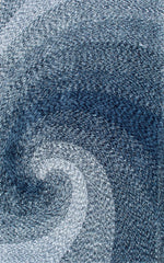 Alfombras nuLOOM - Dolly Swirl tejida a mano - Azul
