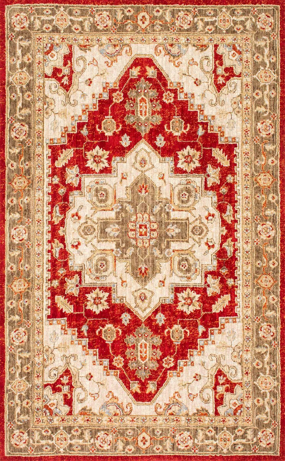 Alfombras nuLOOM - Medallón persa Fleta - Rojo