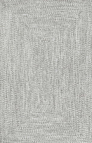 nuLOOM Rugs - Braided Lefebvre - Salt and Pepper
