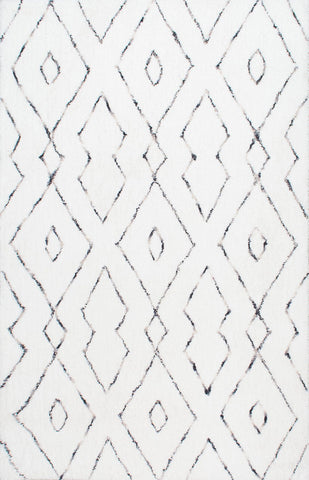 nuLOOM Rugs - Hand Tufted Beaulah Shaggy - White