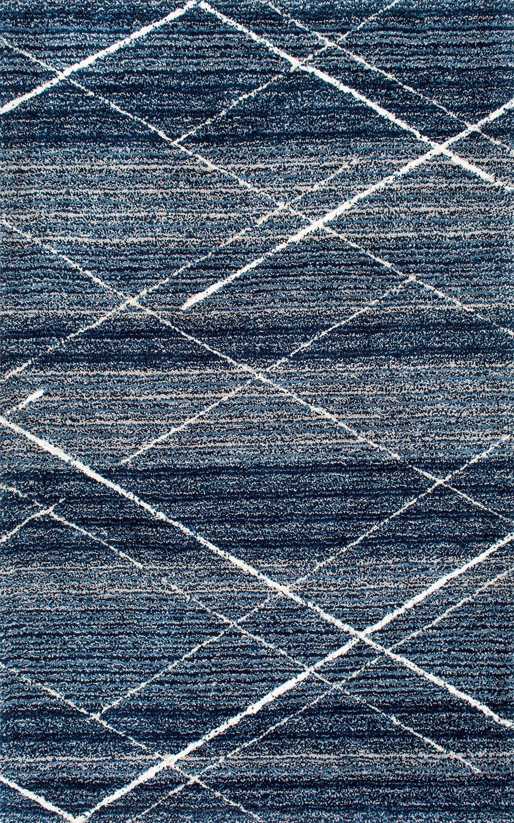 Nuloom Rugs - Hand Tufted Trellis Vito Shag - Blue