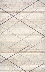 nuLOOM Rugs - Hand Tufted Trellis Vito Shag - Beige