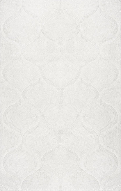 nuLOOM Rugs - Hand Tufted Shaggy Elsie - White