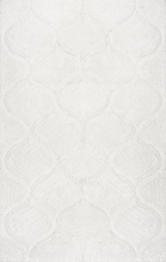 nuLOOM Rugs - Hand Tufted Shaggy Elsie - White