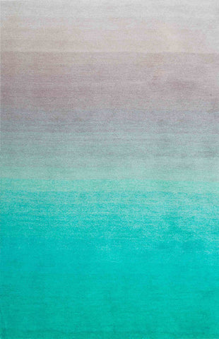Alfombras nuLOOM - Shag Ombre hecho a mano - Turquesa