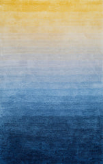 nuLOOM Rugs - Hand Tufted Ombre Hertha Shaggy - Navy