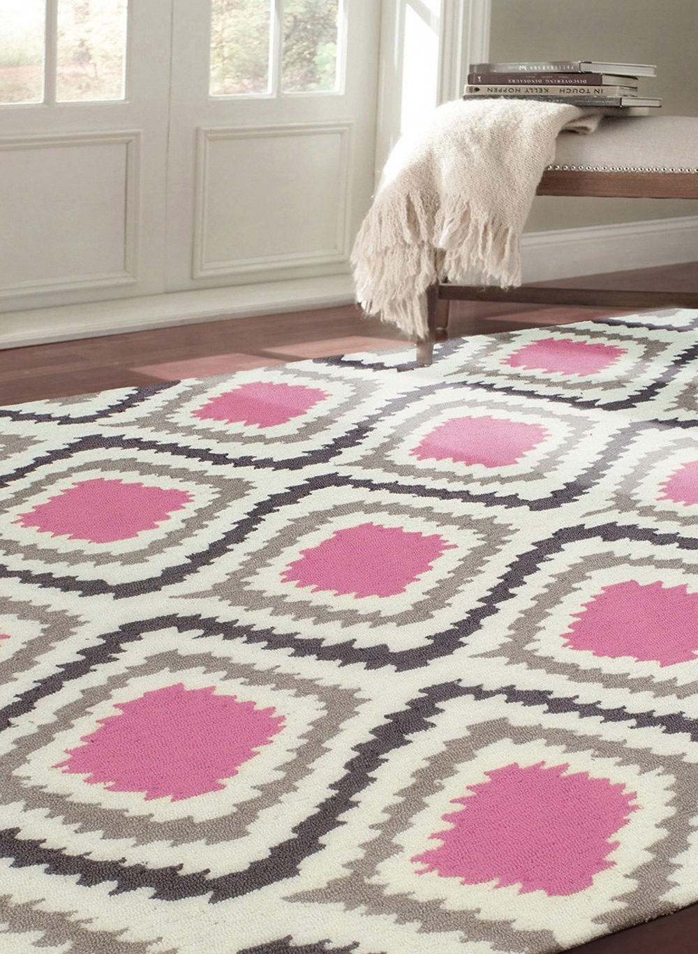 Nuloom Rugs - Hand Hooked Matthieu Area Rug - Pink