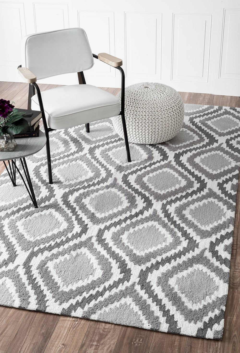 Nuloom Rugs - Hand Hooked Matthieu Area Rug - Grey