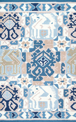 nuLOOM Rugs - Hand Hooked Vennie Damask - Grey