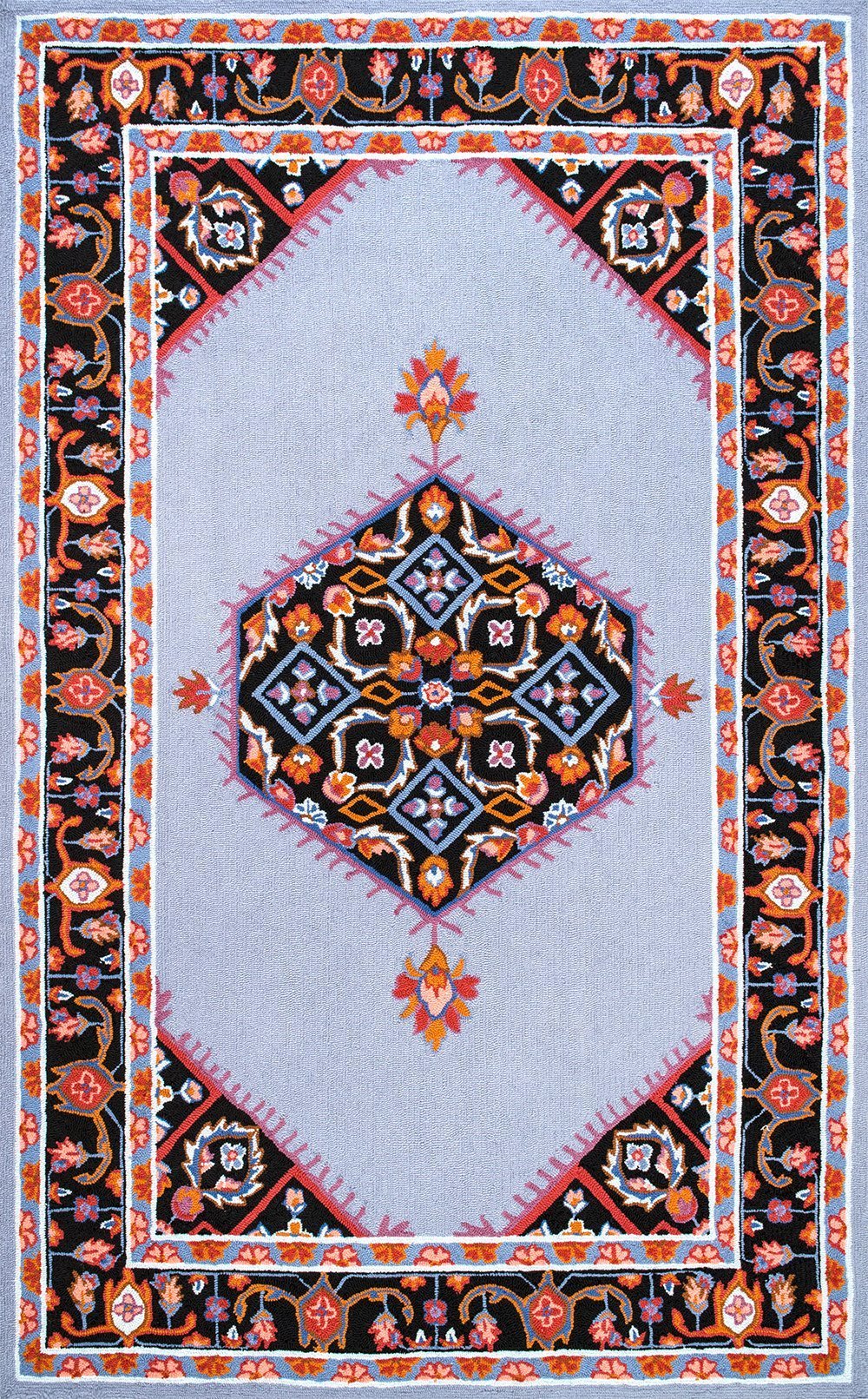 Nuloom Rugs - Hand Hooked Sharell Floral - Grey