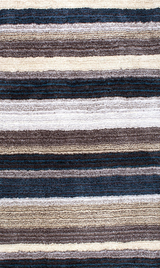 Nuloom Rugs - Hand Tufted Classie Shag - Blue Multi