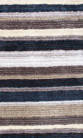 nuLOOM Rugs - Hand Tufted Classie Shag - Blue Multi