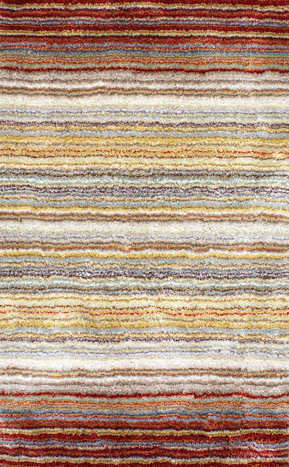 Nuloom Rugs - Hand Tufted Classie Shag - Red Multi