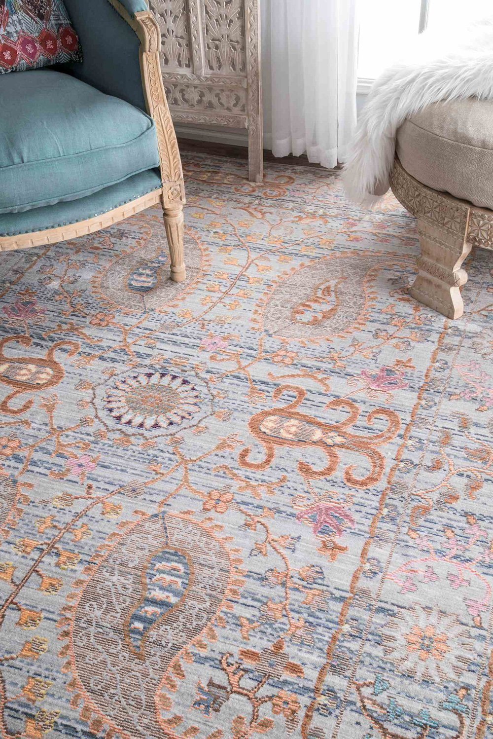 Nuloom Rugs - Vintage Killian - Grey