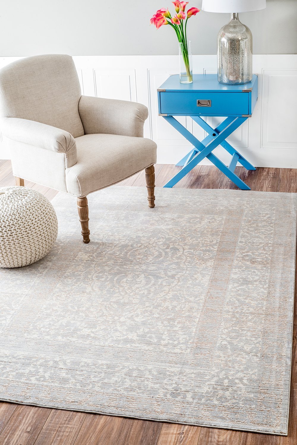 Nuloom Rugs - Vintage Siobhan - Grey