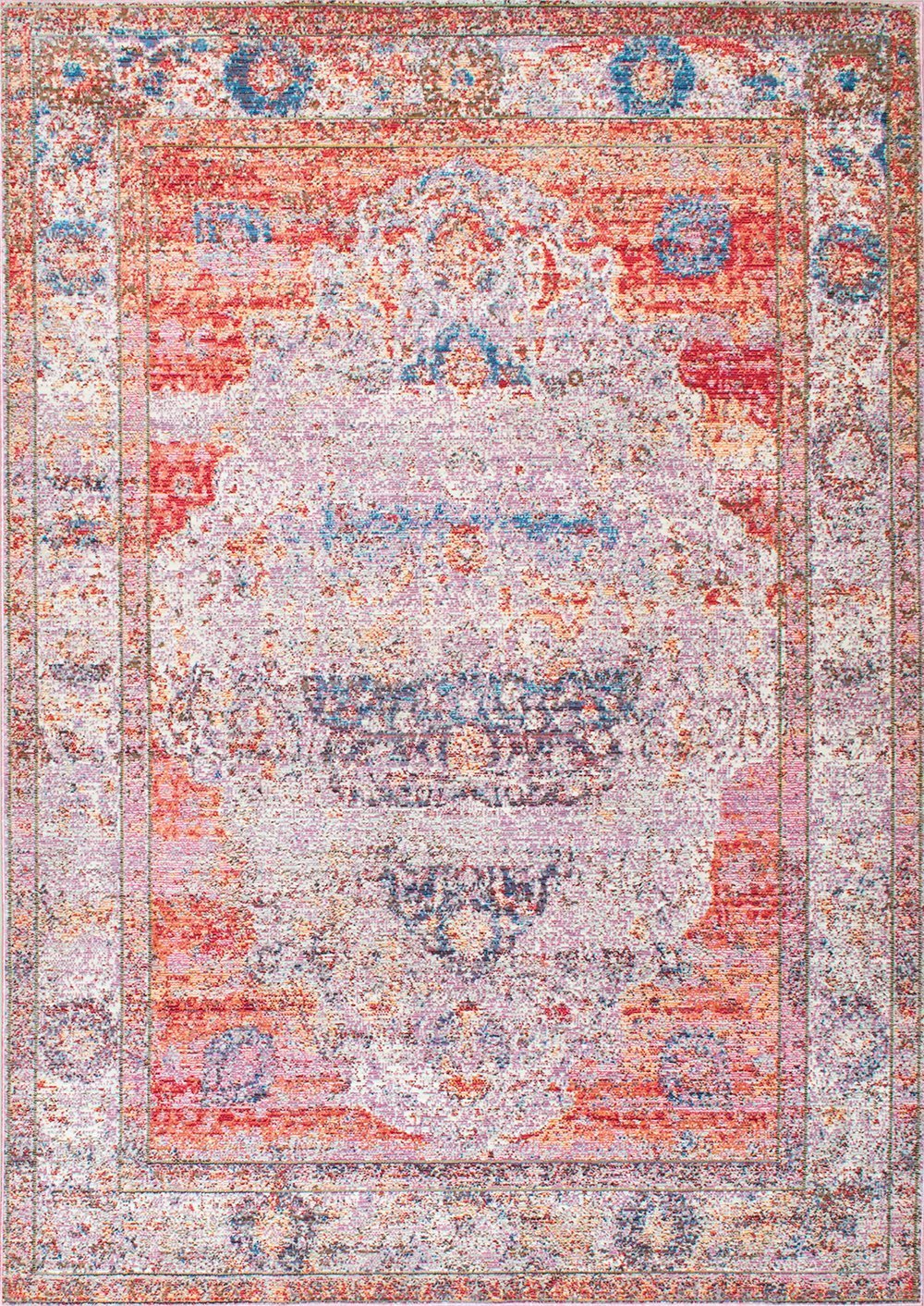 Nuloom Rugs - Vintage Medallion Elmer - Blush