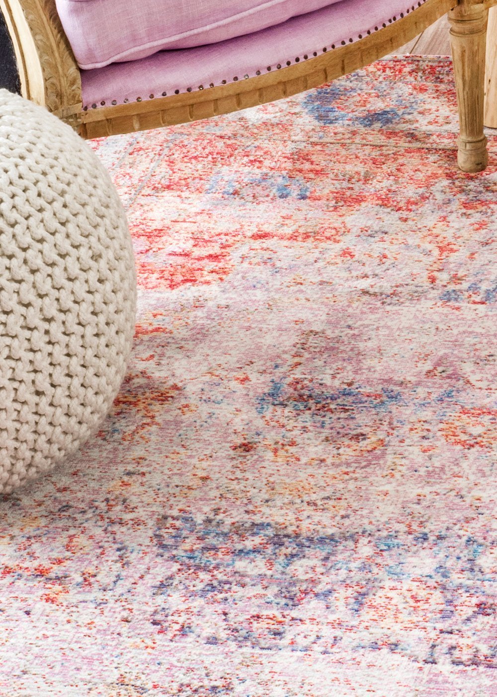 Nuloom Rugs - Vintage Medallion Elmer - Blush