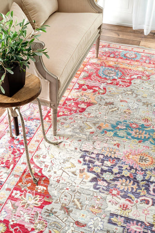 nuLOOM Rugs - Fancy Medallion Renato - Red
