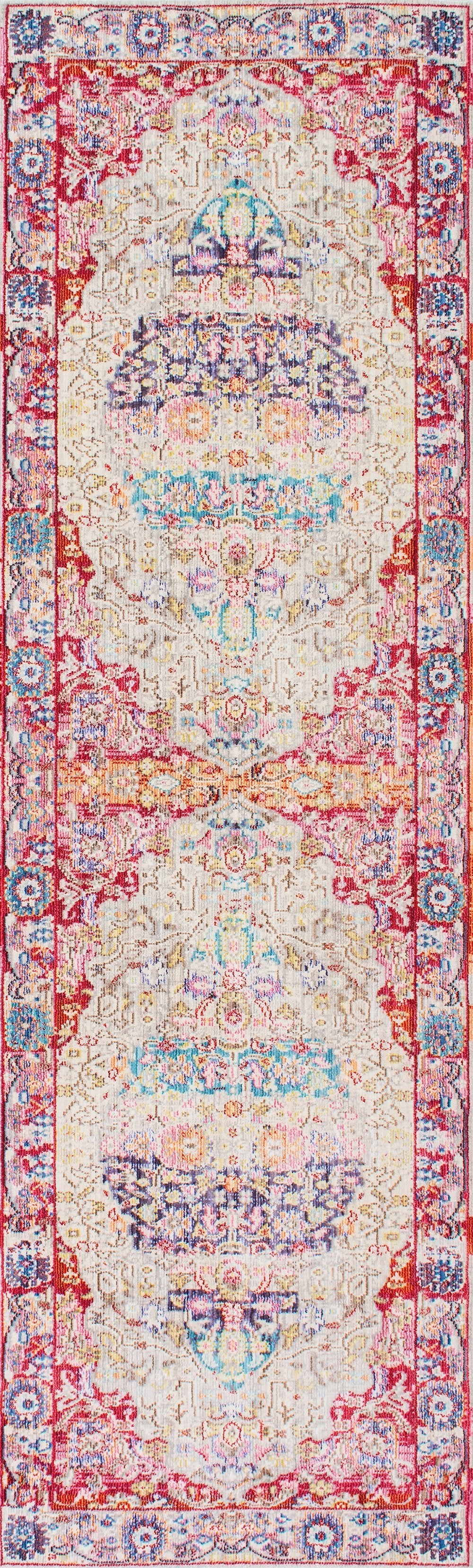 Nuloom Rugs - Fancy Medallion Renato - Red