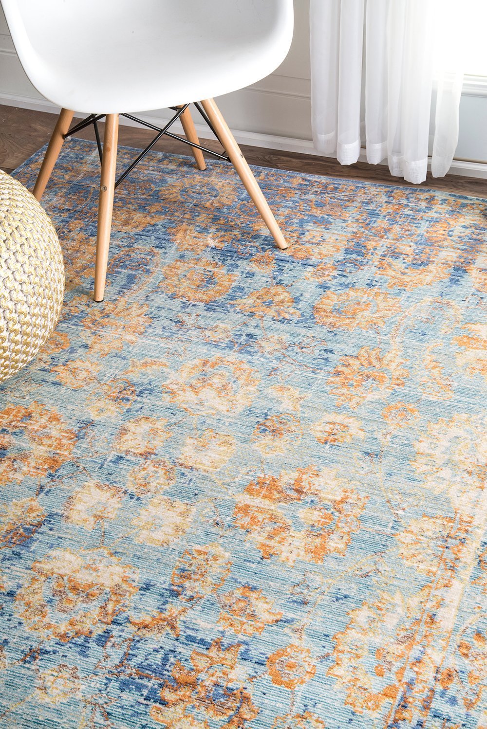 Nuloom Rugs - Leonor Persian Vintage - Aqua