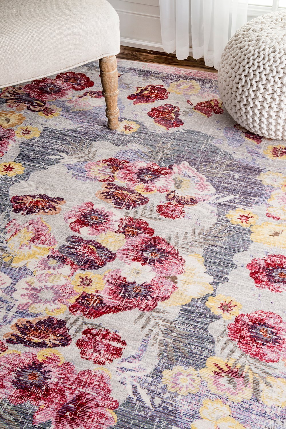 Nuloom Rugs - Felica Vintage Floral - Red