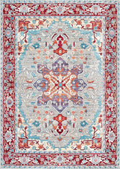 nuLOOM Rugs - Persian Medallion Caterina - Brick