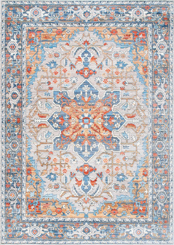 nuLOOM Rugs - Persian Medallion Caterina - Grey