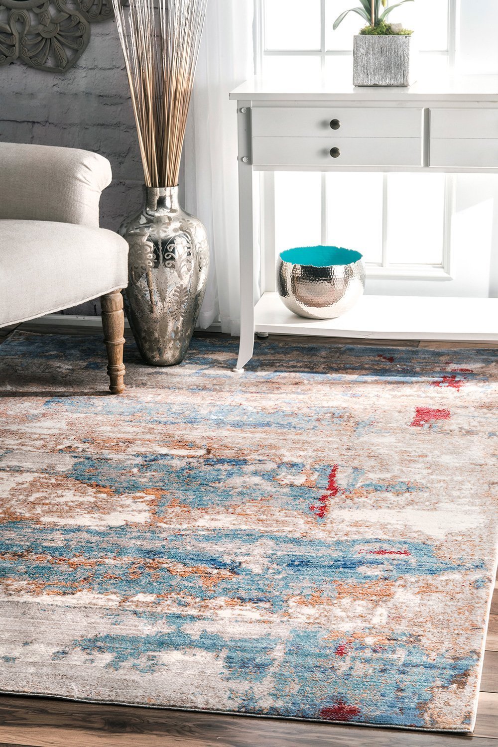 Nuloom Rugs - Abstract Delisa  - Blue