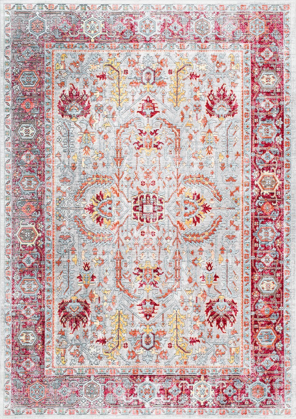 Nuloom Rugs - Vintage Persian Edra  - Blush