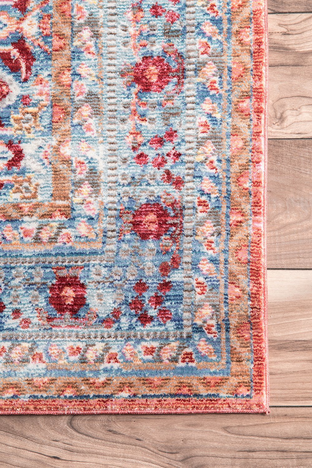 Nuloom Rugs - Persian Floral Daria - Light Blue