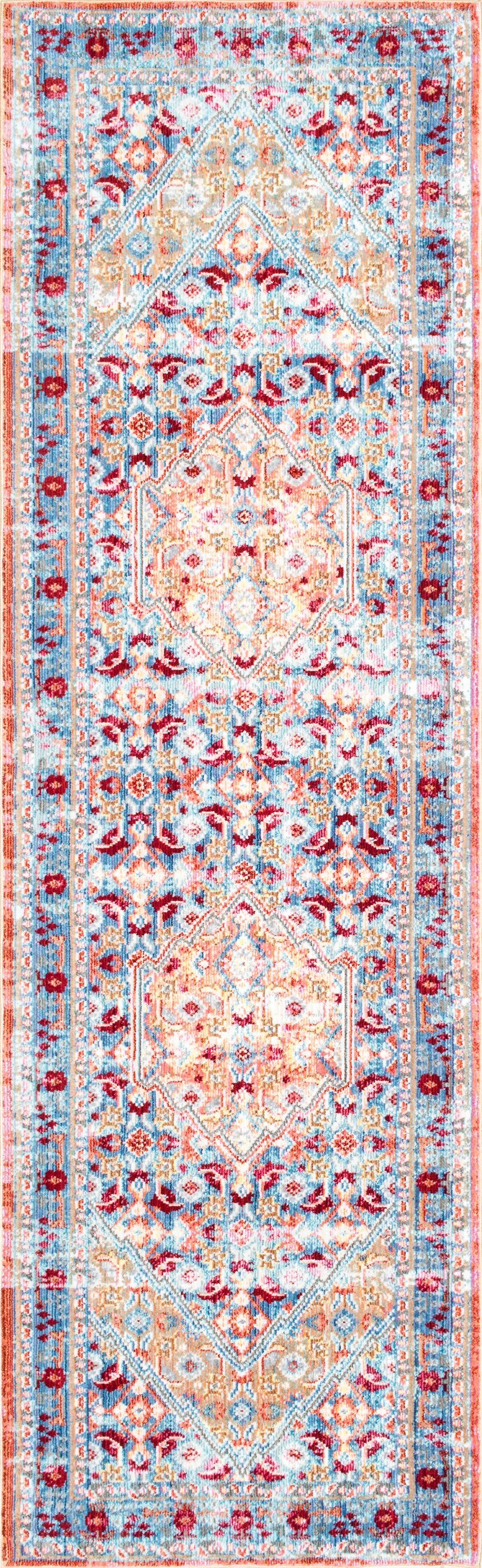 Nuloom Rugs - Persian Floral Daria - Light Blue