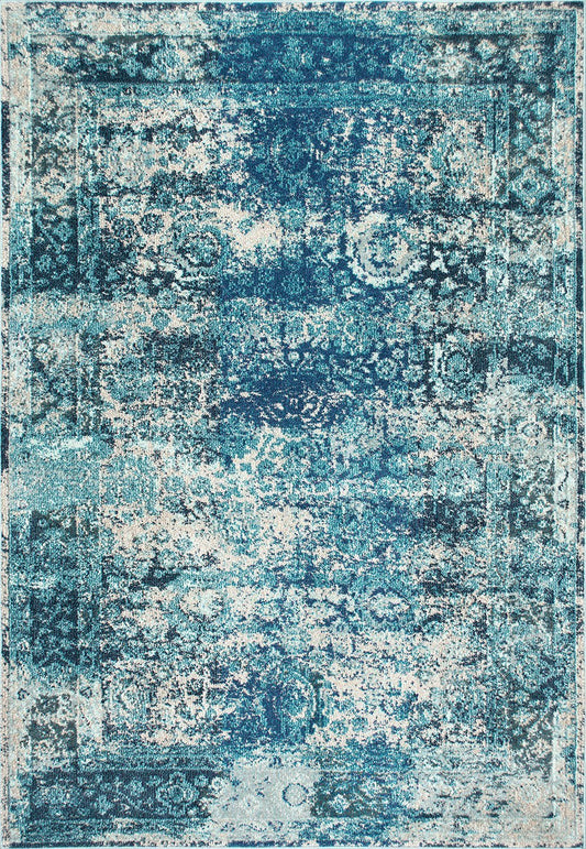 Nuloom Rugs - Vintage Shuler - Ocean Blue