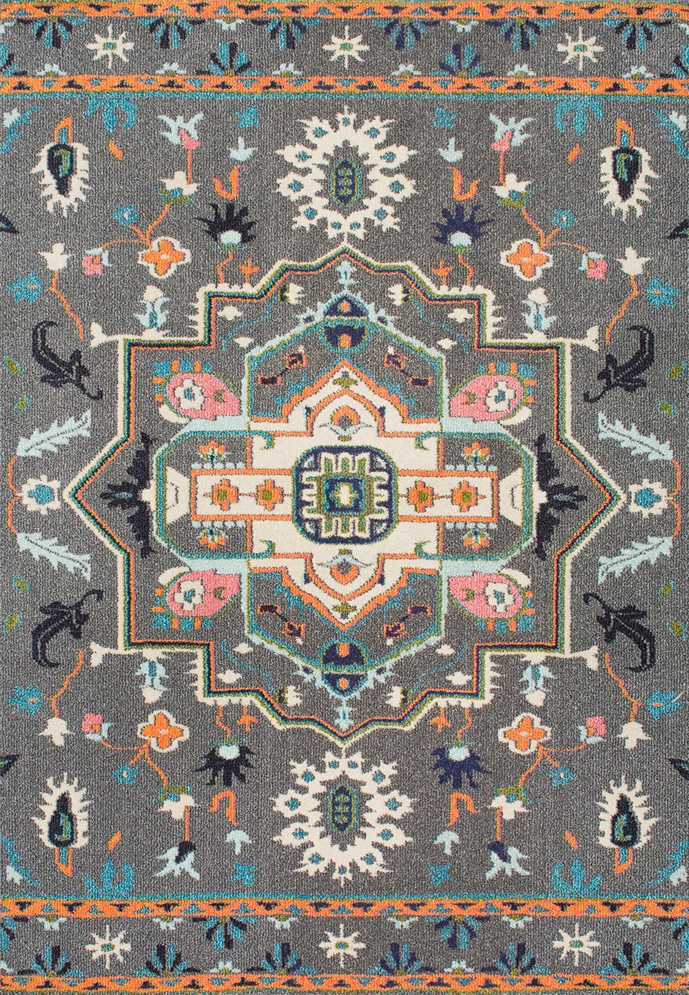 nuLOOM Rugs - Clorinda Tribal Medallion - Grey