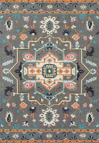 nuLOOM Rugs - Clorinda Tribal Medallion - Grey