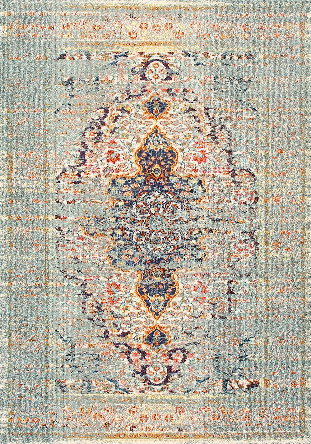 Nuloom Rugs - Distressed Persian Sarita - Grey