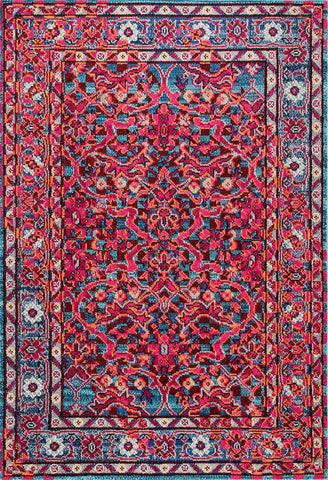 nuLOOM Rugs - Benito Damask - Cherry Pink