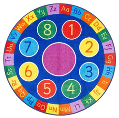 nuLOOM Rugs - Number Circles - Blue