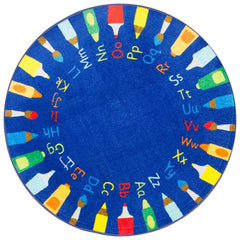 nuLOOM Rugs - Rainbow Alphabet - Blue