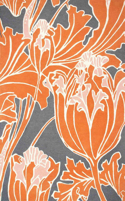 Nuloom Rugs - Thomas Paul Hand Tufted Bloom - Orange