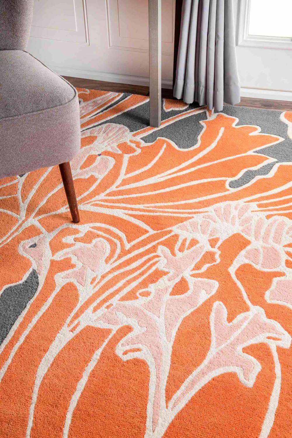 Nuloom Rugs - Thomas Paul Hand Tufted Bloom - Orange