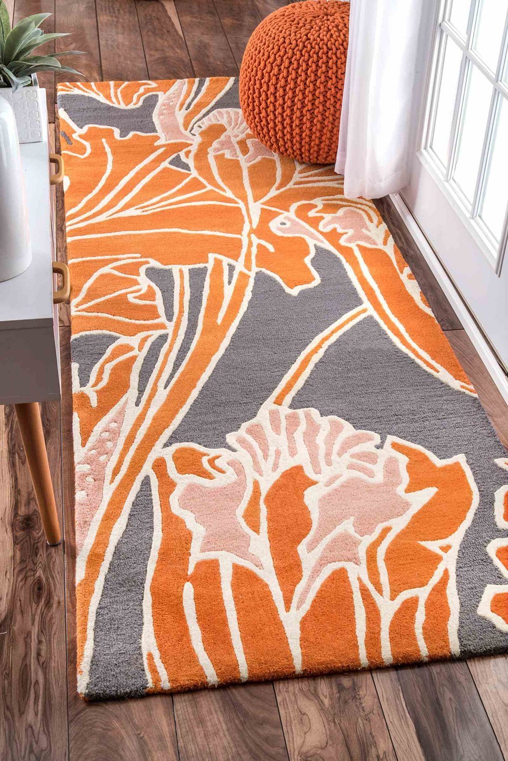 Alfombras nuLOOM - Thomas Paul Hand Tufted Bloom - Naranja