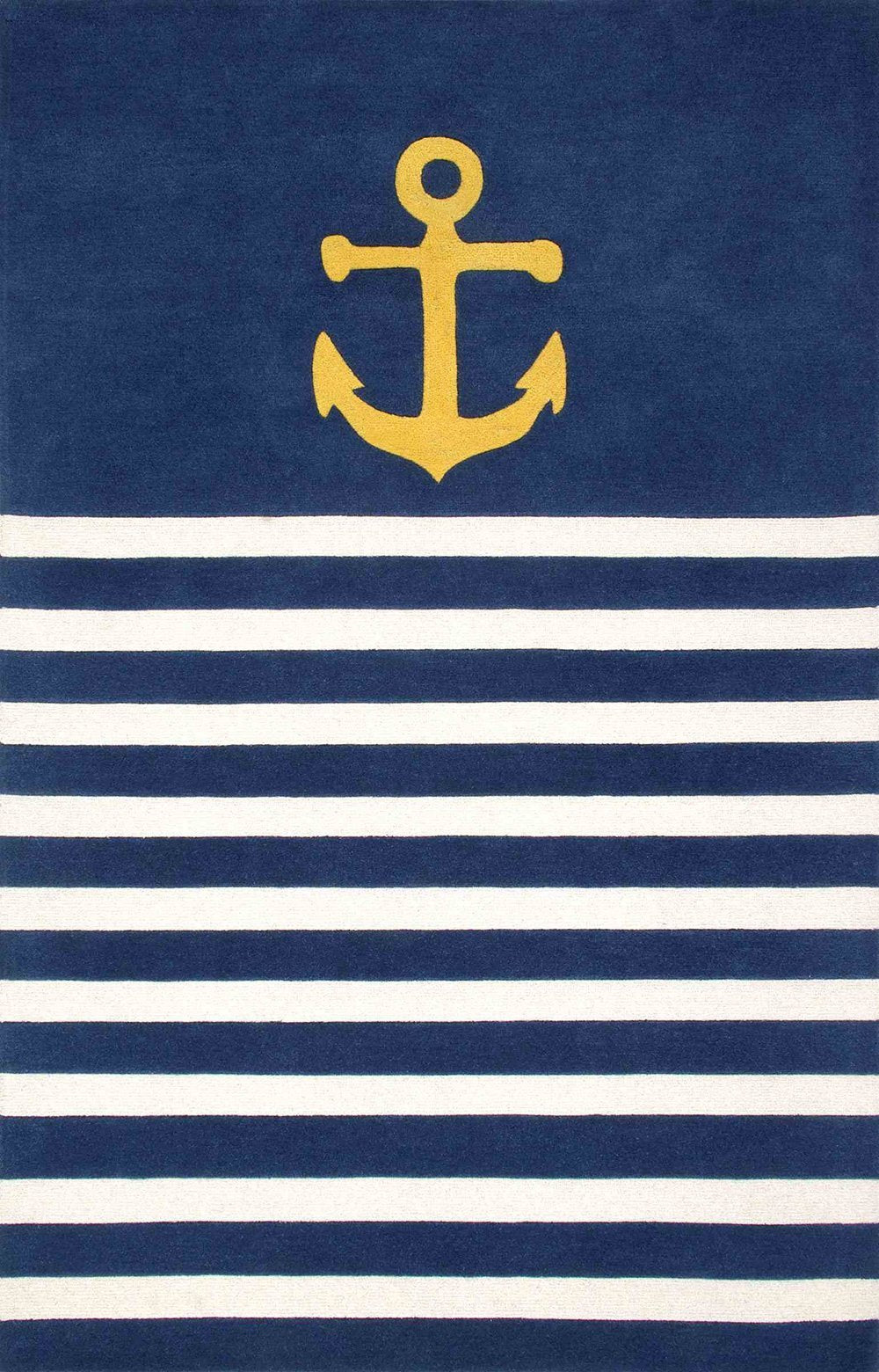 Nuloom Rugs - Thomas Paul Hand Tufted Anchor Stripes - Navy