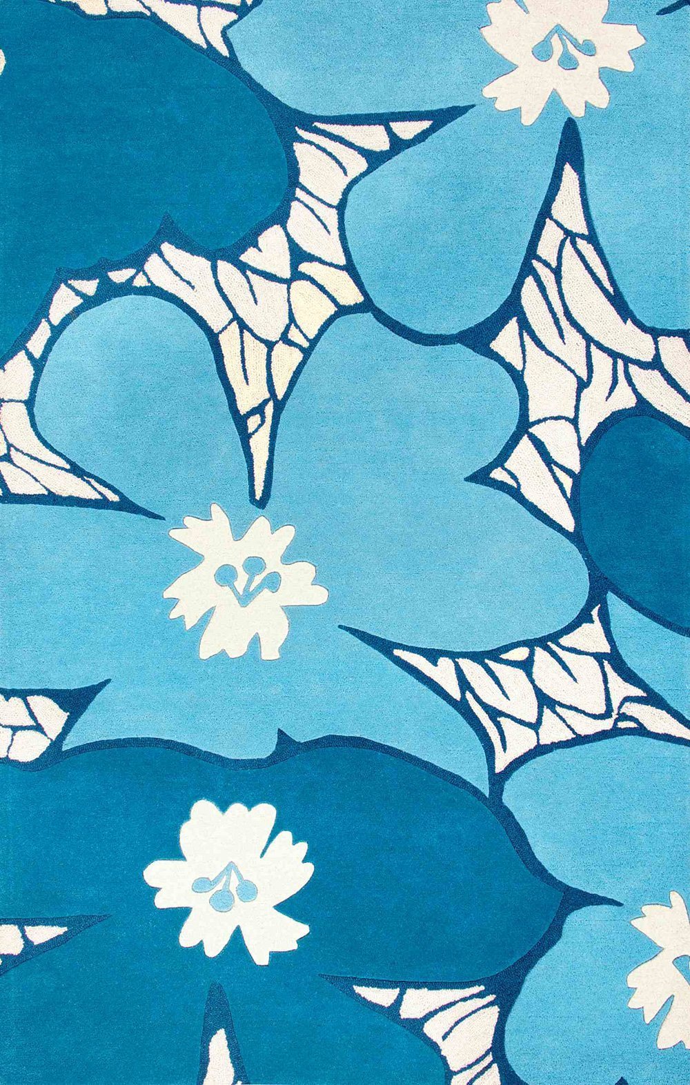 Nuloom Rugs - Thomas Paul Hand Tufted Flowers - Blue